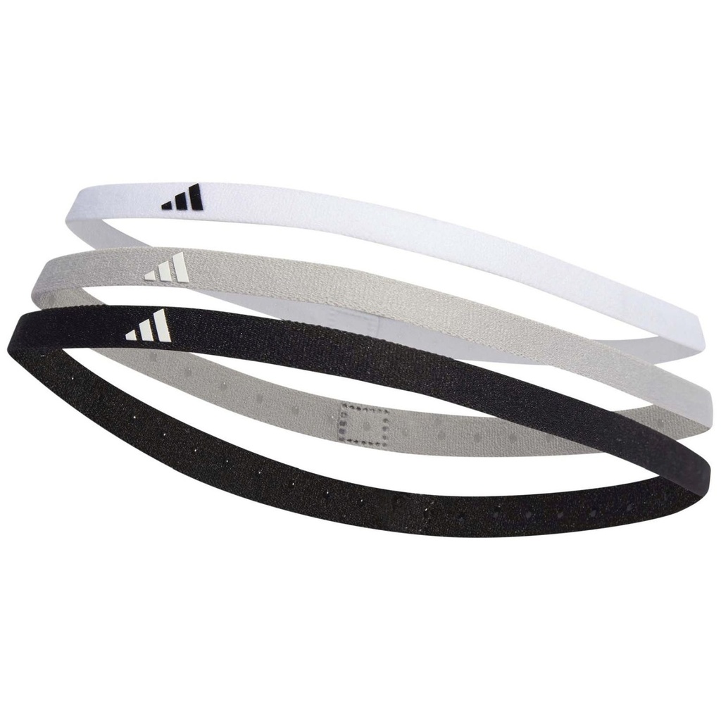 Cinta Pelo adidas 3 Unidades Negro/Gris/Blanco Hombre