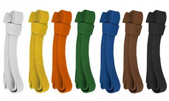 Cinturón Karate Judo Yosihiro Algodón Azul Adulto