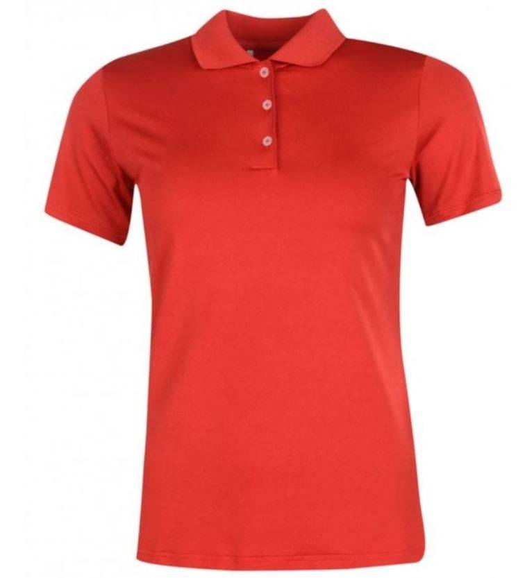 Ladies Polo Shirt adidas Mujer Rojo Talla L