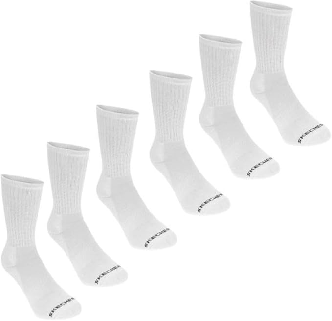 Calcetines deportivos Skechers Terry Hombre x6 Blanco 43/47