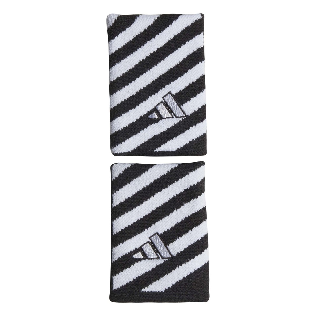 Muñequeras adidas Tenis Stripes Blanco/Negro