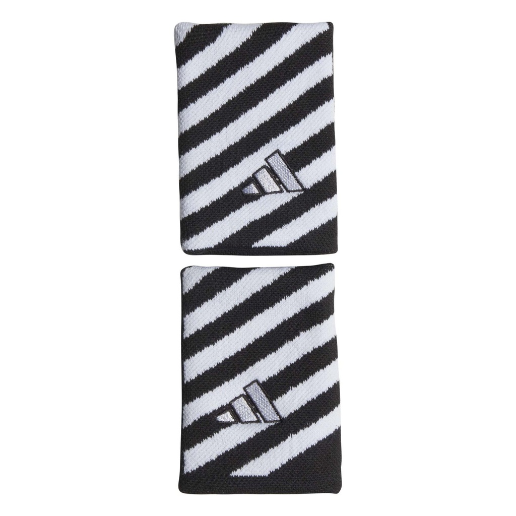 Muñequeras adidas Tennis Stripes Blanco/Negro