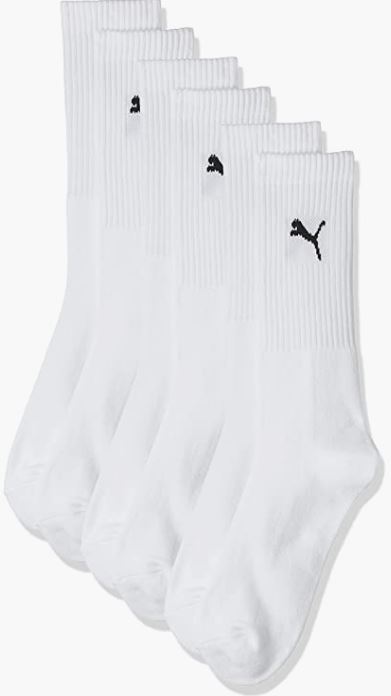 Calcetines Puma Kids Regular Crew Pack 3u Blanco