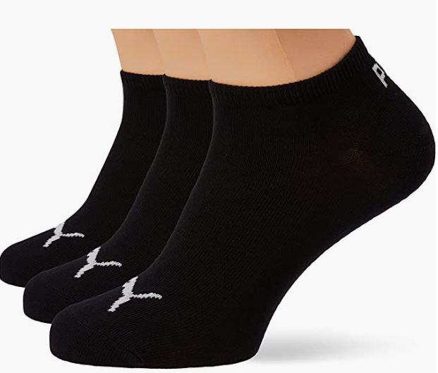 Calcetines Puma Unisex Sneaker Pack 3 pares Negro