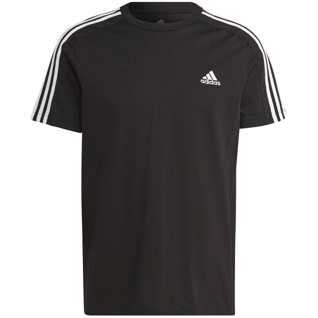 Camiseta adidas 3 Stripes Negro Hombre