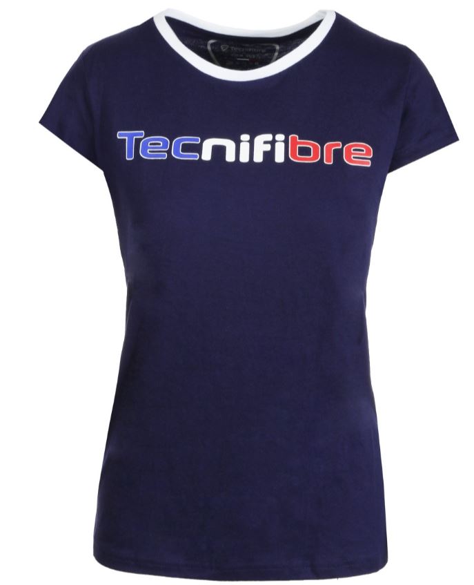 Camiseta Tecnifibre Mujer TEE COTTON Marino