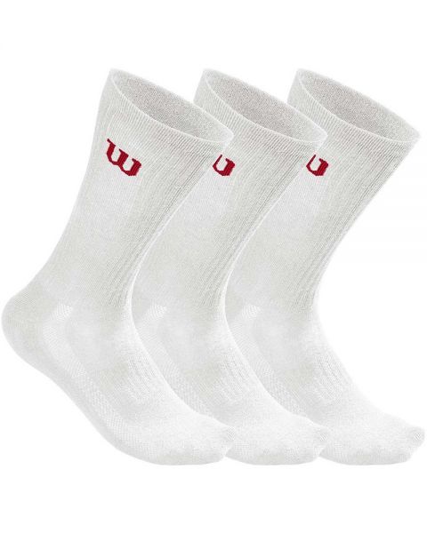 Calcetines Wilson Men's Crew Blanco 3u Talla 43/46