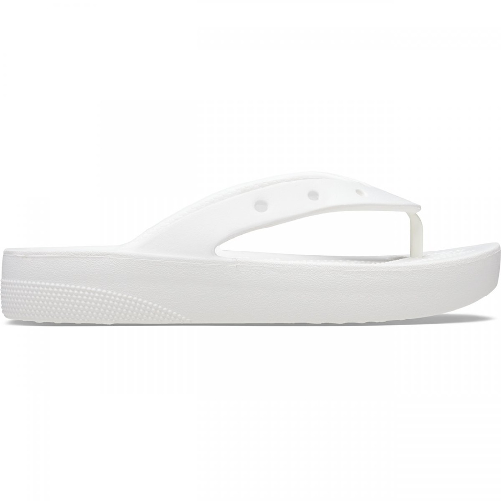 Chanclas Crocs Classic Platform Blanco Mujer