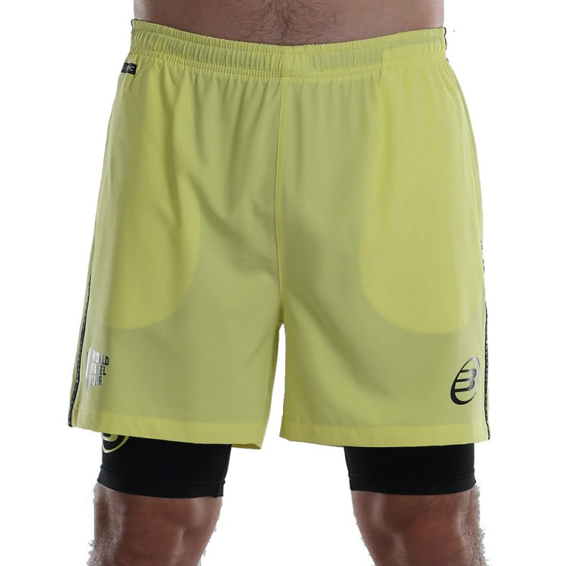 Pantalón Corto Bullpadel Lirio Limón