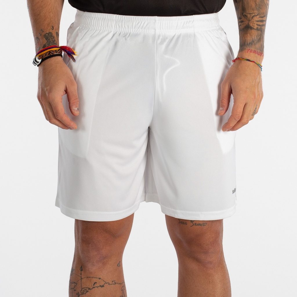 Pantalón Corto Deporte Softee Full con Bolsillos Blanco