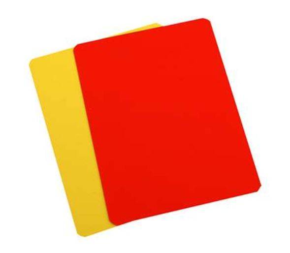 Juego Tarjetas Árbitro 2 colores