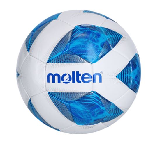 Balón Fútbol Molten F4A1711 Blanco Azul Talla 4