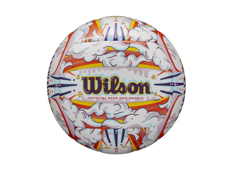 Balón Voleibol Wilson Graffiti Peace Blanco/Naranja Talla 5