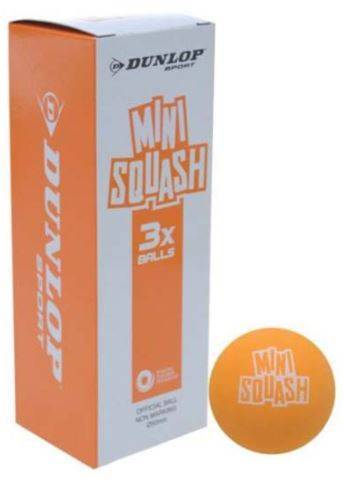 Bolas Mini Squash Dunlop x3 Play 50mm