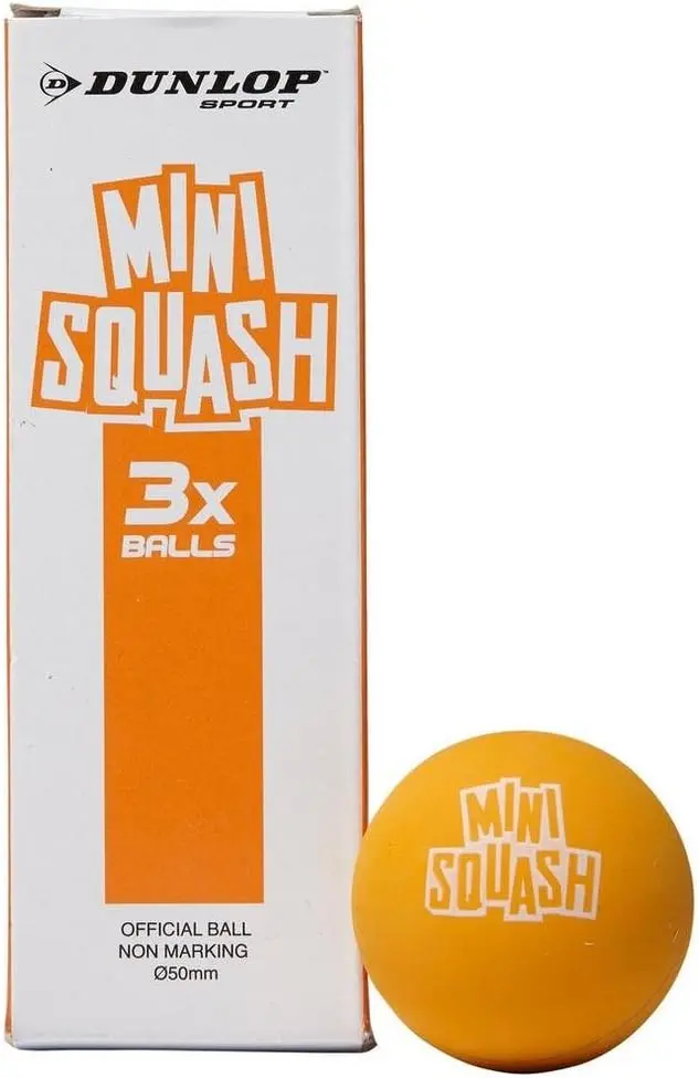 Bolas Mini Squash Dunlop x3 Play 50mm