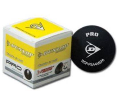 Bolas Squash Dunlop PRO (Doble punto Amarillo) 1 bola