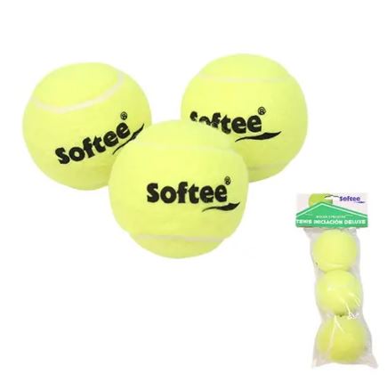 Pelotas Tenis Softee Iniciación Deluxe Bolsa 3 pelotas