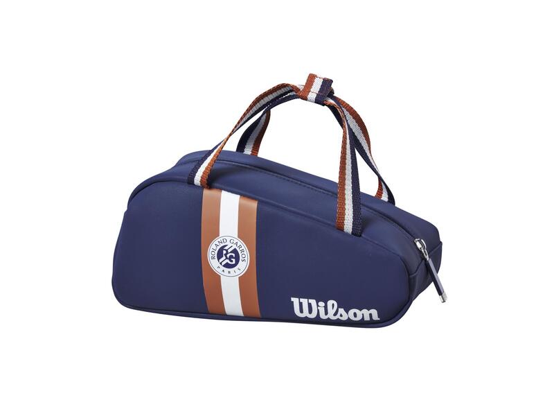 Bolsa Neceser Tenis Wilson Roland Garros Mini Blanco/Marino/Tierra