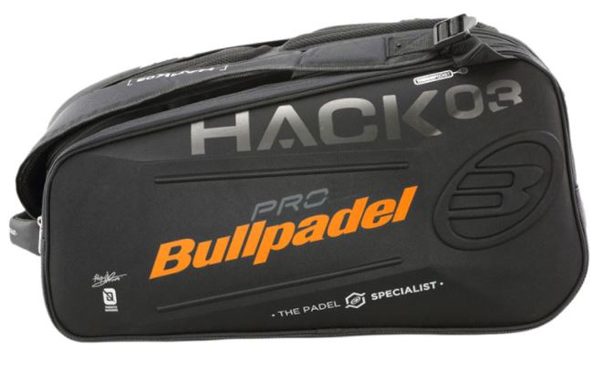 Bolsa Paletero Bullpadel BPP22012 HACK negro Naranja 