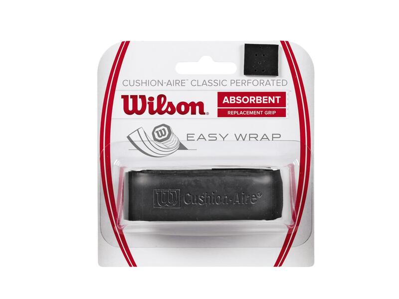 Grip Tenis Wilson Cushion Aire Classic Perforado Negro