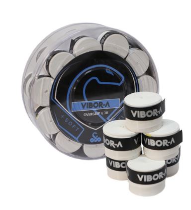 [DAA0191-BL] Overgrips Mix Vibor-A Bote 30 unidades (Blanco)