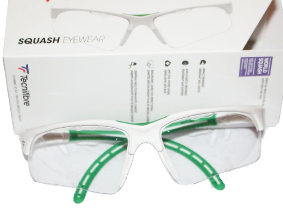 Gafas Squash Tecnifibre Adulto Blanco Verde