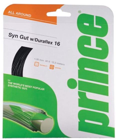 Cordaje Tenis Prince Synthetic Gut Duraflex Set 1.30mm Púrpura