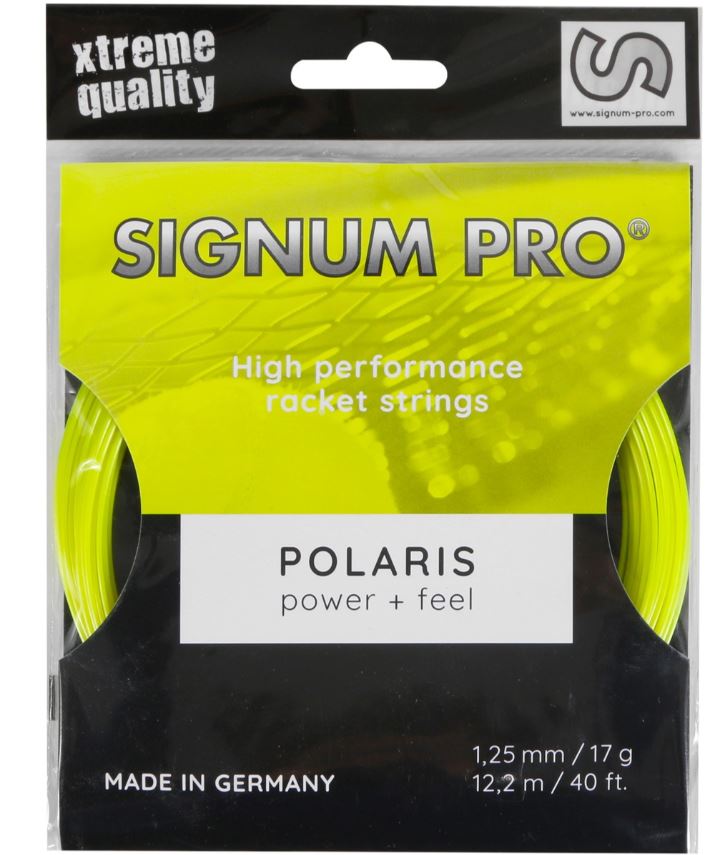 Cordaje Tenis Signum Pro Polaris Set 12m Amarillo