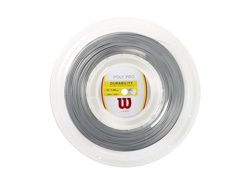 Cordaje Tenis Wilson Poly Pro 1.25mm 200m Plata