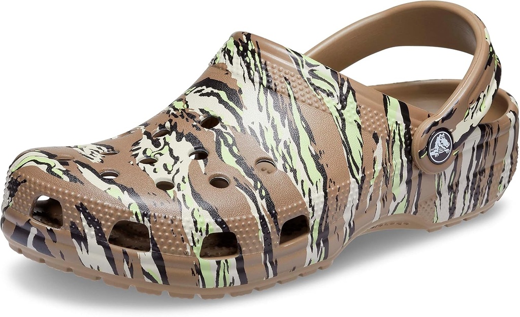 Zuecos Crocs Classic Camo Khaki Unisex