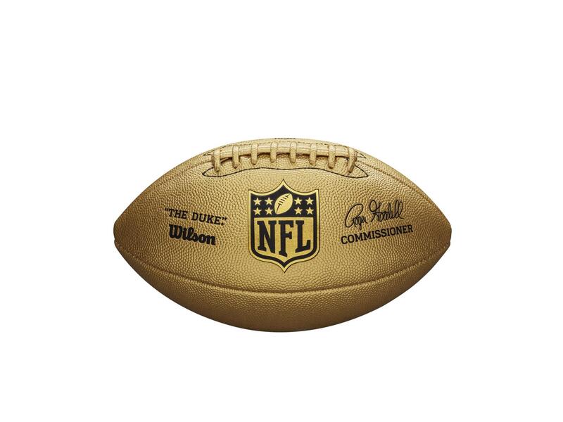 Balón Fútbol Americano Wilson NFL Duke Metallic Edition Gold Official Size 