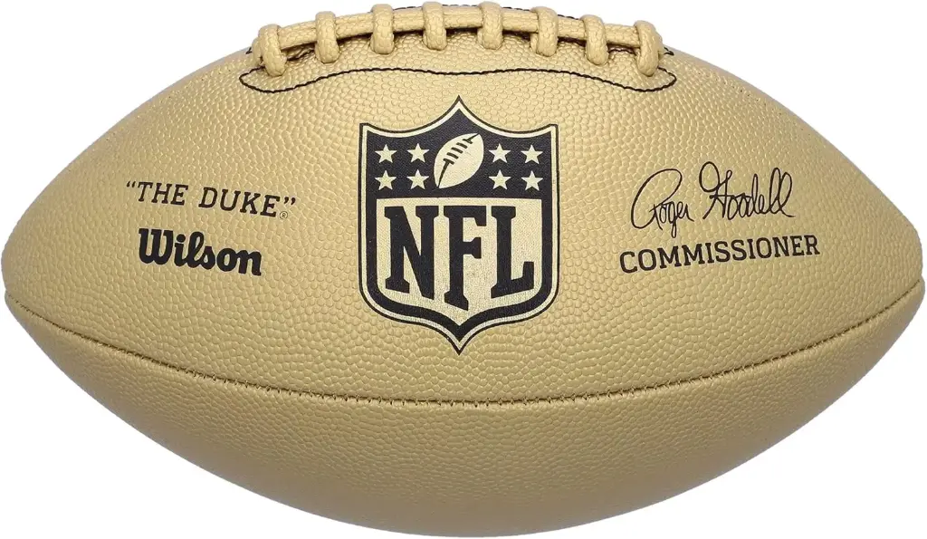Balón Fútbol Americano Wilson NFL Duke Metallic Edition Gold Official Size 