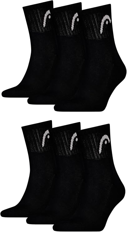 Calcetines Head All Sports Training Short Crew 3 Pares Negro 