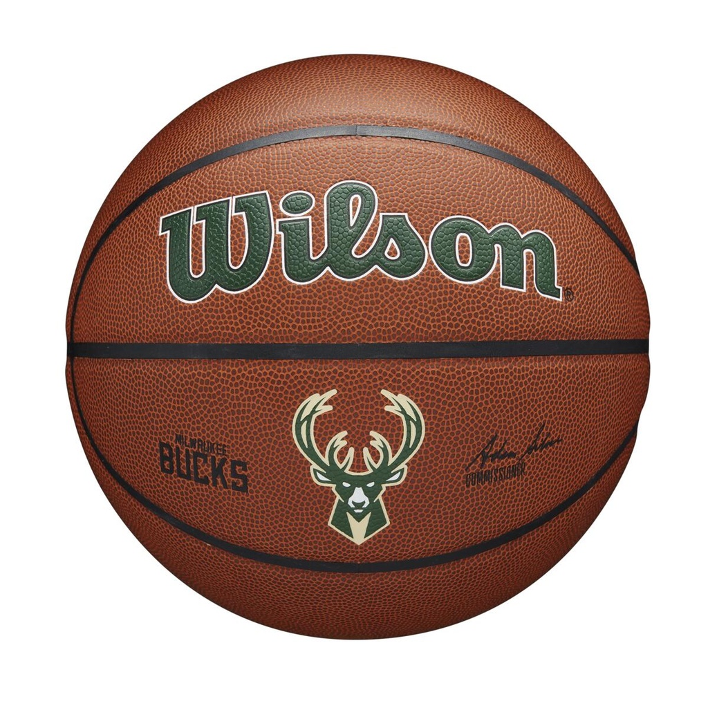 Balón Baloncesto Wilson NBA Team Alliance Milwaukee Bucks Talla 7