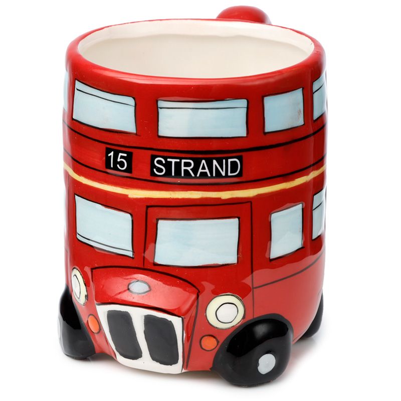 Taza de Cerámica 3D con Forma Autobús de Londres