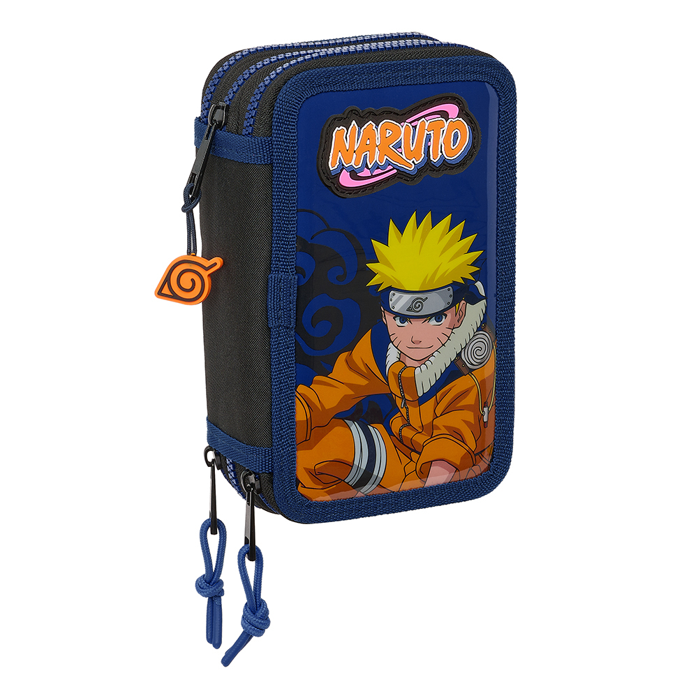 Estuche Plumier Triple 36 piezas Naruto Ninja