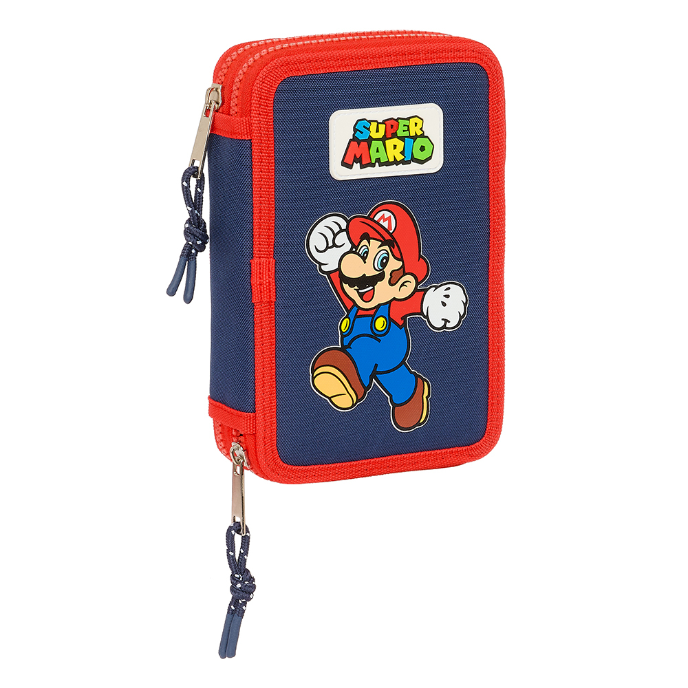 Estuche Plumier Doble 28 piezas Super Mario World