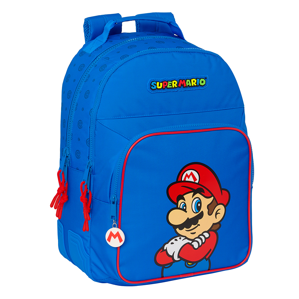 Mochila Doble Super Mario Play Adaptable a Carro Safta