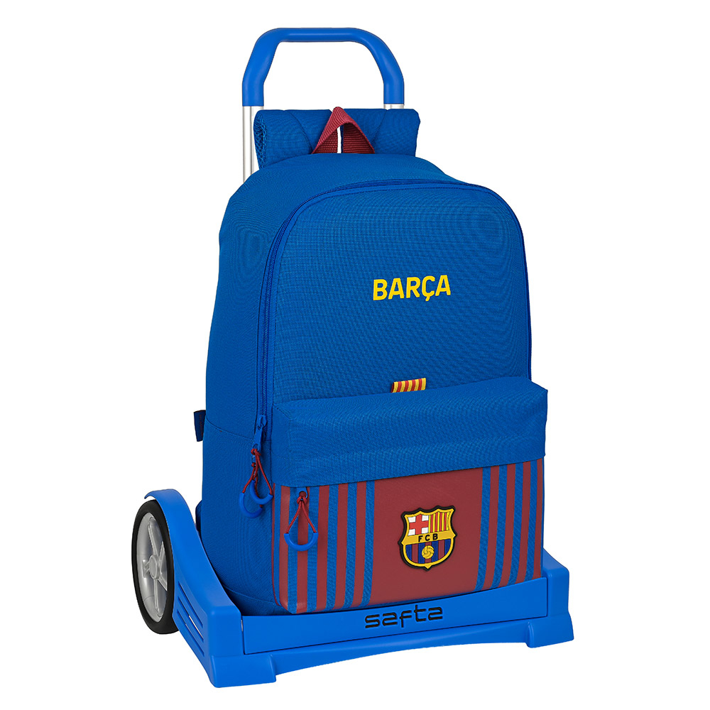 Mochila FC Barcelona con Carro Evolution Safta