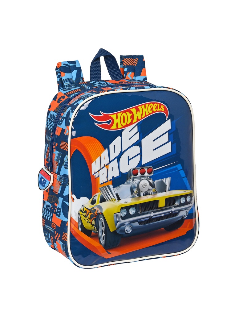 Mochila Guardería Hot Wheels Speed Club Adaptable a Carro Safta