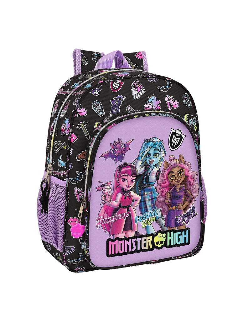 Mochila Junior Monster High Creep Adaptable a Carro Safta