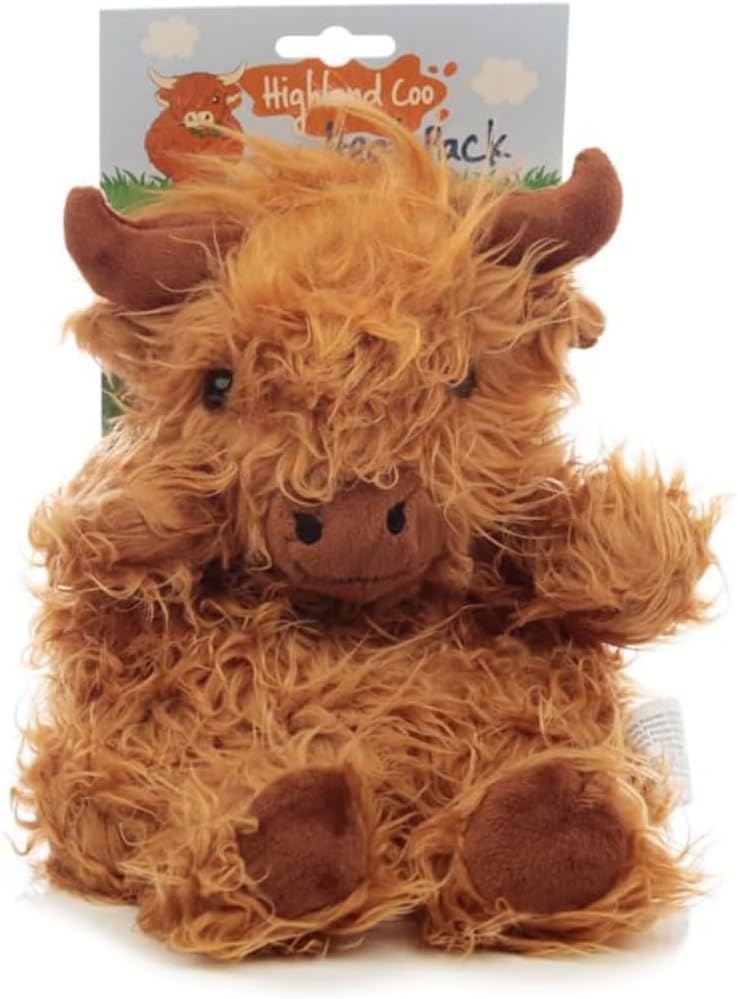 Peluche Térmico para Microondas Vaca Escocesa De las Highlands Coo