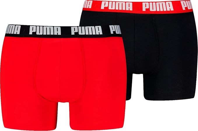 Boxer Puma Everyday Basic Boxer 2 Pares Rojo/Negro Talla L-3