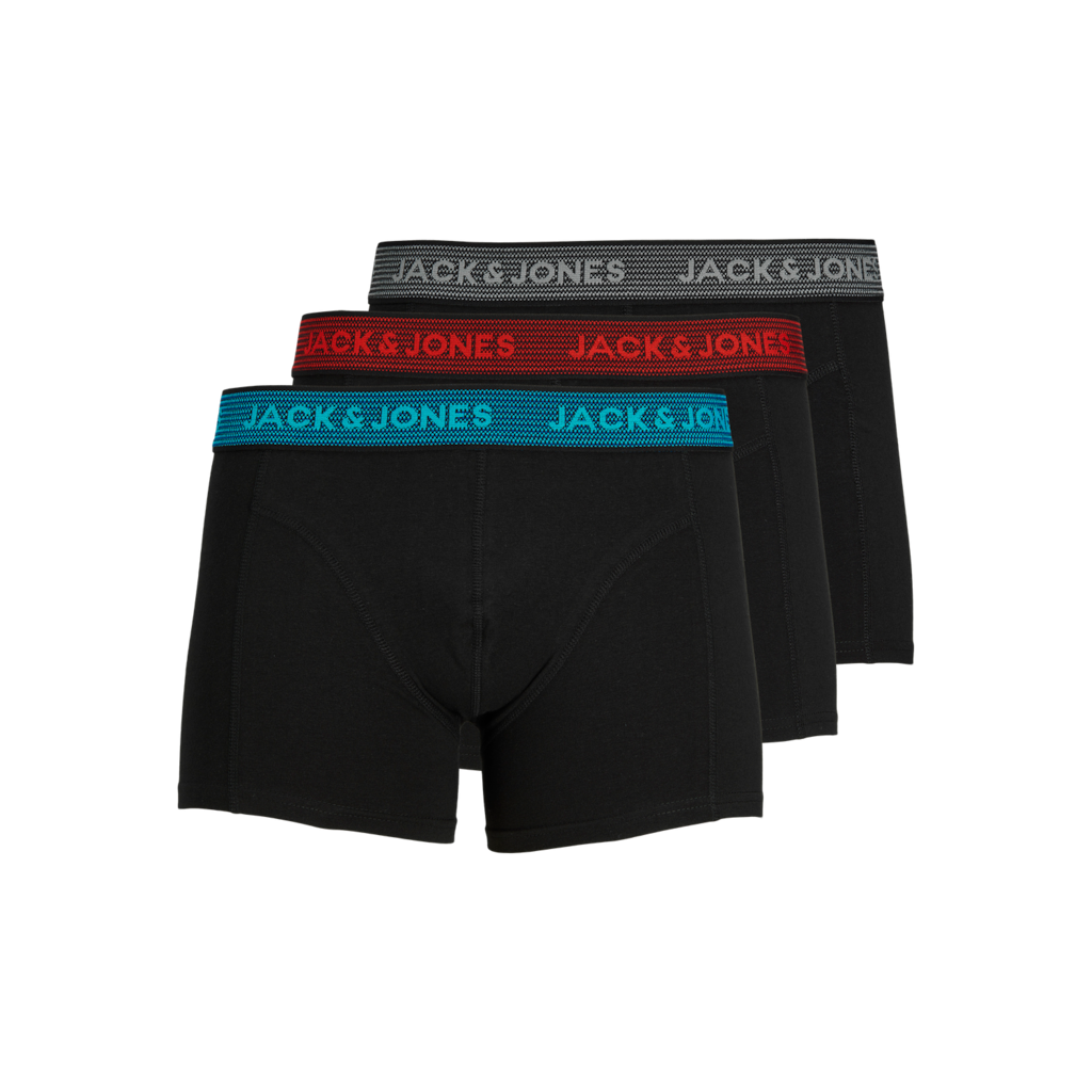 Bóxers Jack & Jones Jacwaistband Pack 3 Negro