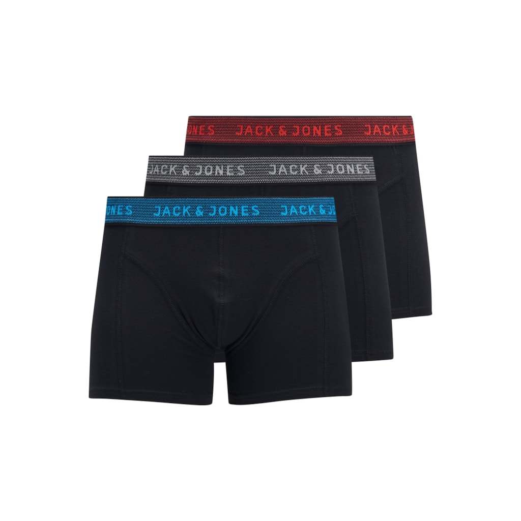 Bóxers Junior Jack & Jones Jacwaistband Pack 3 Negro