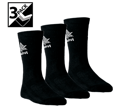 Calcetines Luanvi Media Caña Pack 3 Pares Negro