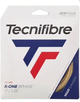 Cordaje Tenis Tecnifibre X-ONE BIPHASE 12 m Natural 1.34 mm D