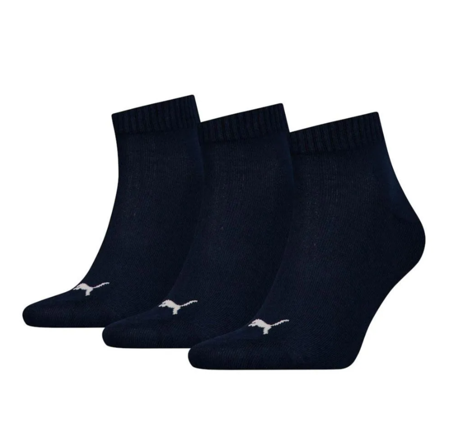 Calcetines Puma Unisex Quarter Pack 3 Pares Marino