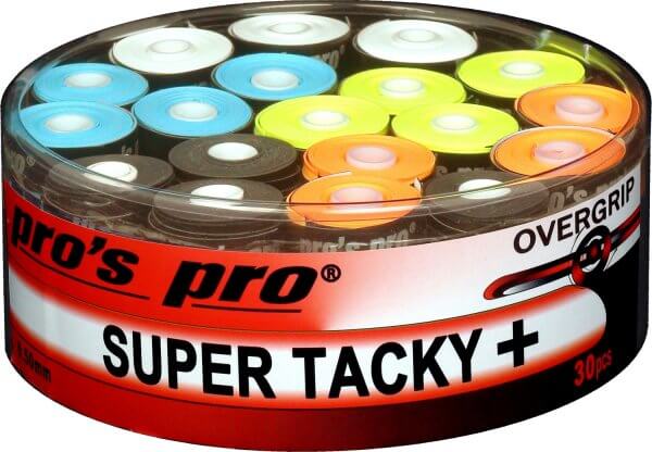 Overgrips Pro's Pro Super Tacky Plus Tambor 30 Unidades