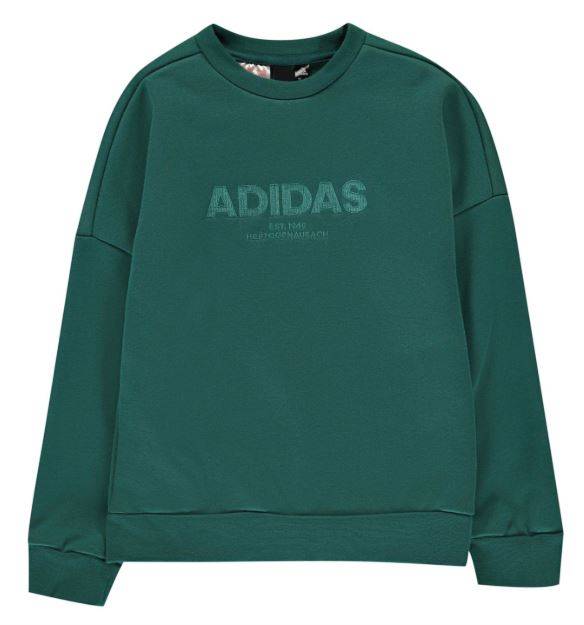 ALLCARP Crew Sudadera adidas Juniors Verde 7/8 años